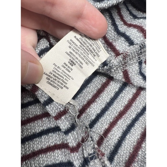FREE PEOPLE little ann boxy striped oversized boho sweater small comfy‎ soft XS - Picture 4 of 9